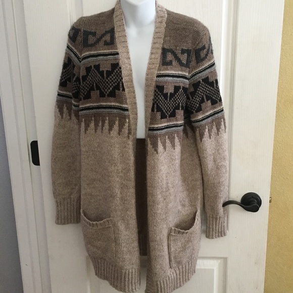 navajo cardigan sweater